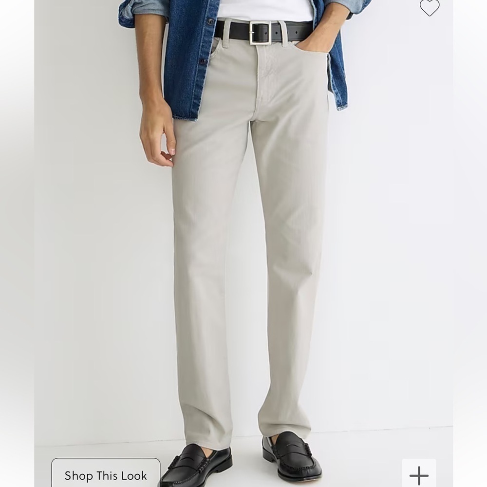 J crew charred stone 770™ Straight-fit garment-dyed five-pocket pant